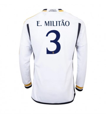 Real Madrid Eder Militao #3 Hemmatröja 2023-24 Långärmad